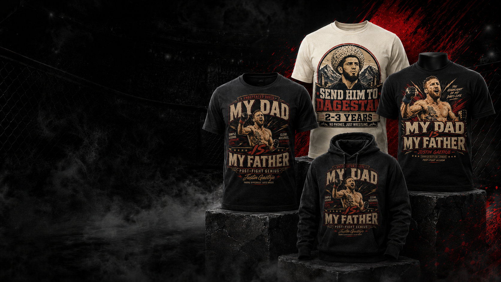 BrosDeals heavyweight apparel display