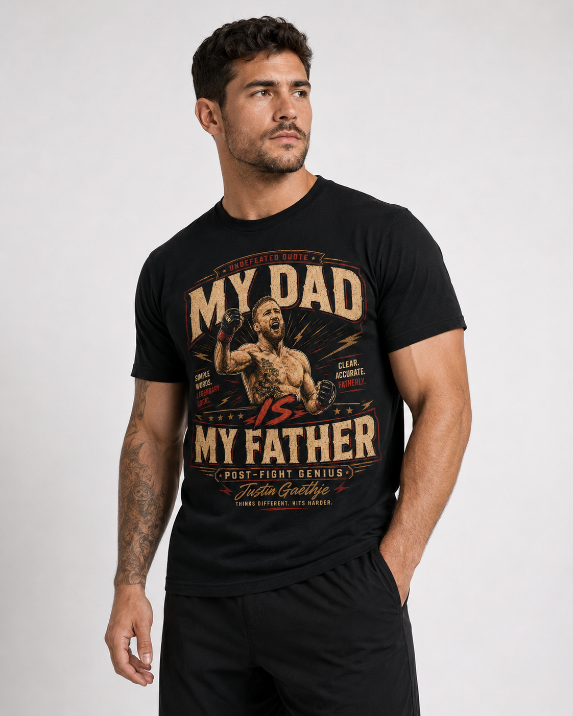 Unisex organic oversized high neck t-shirt